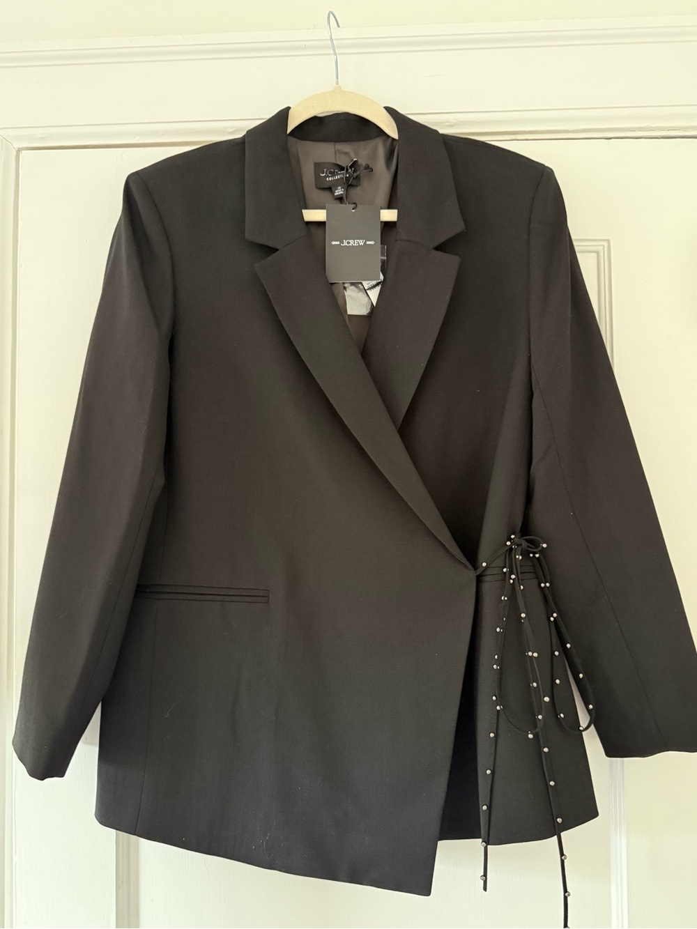 NWT J. Crew Collection Wrap blazer in wool blend in Size 10 - Picture 7 of 10